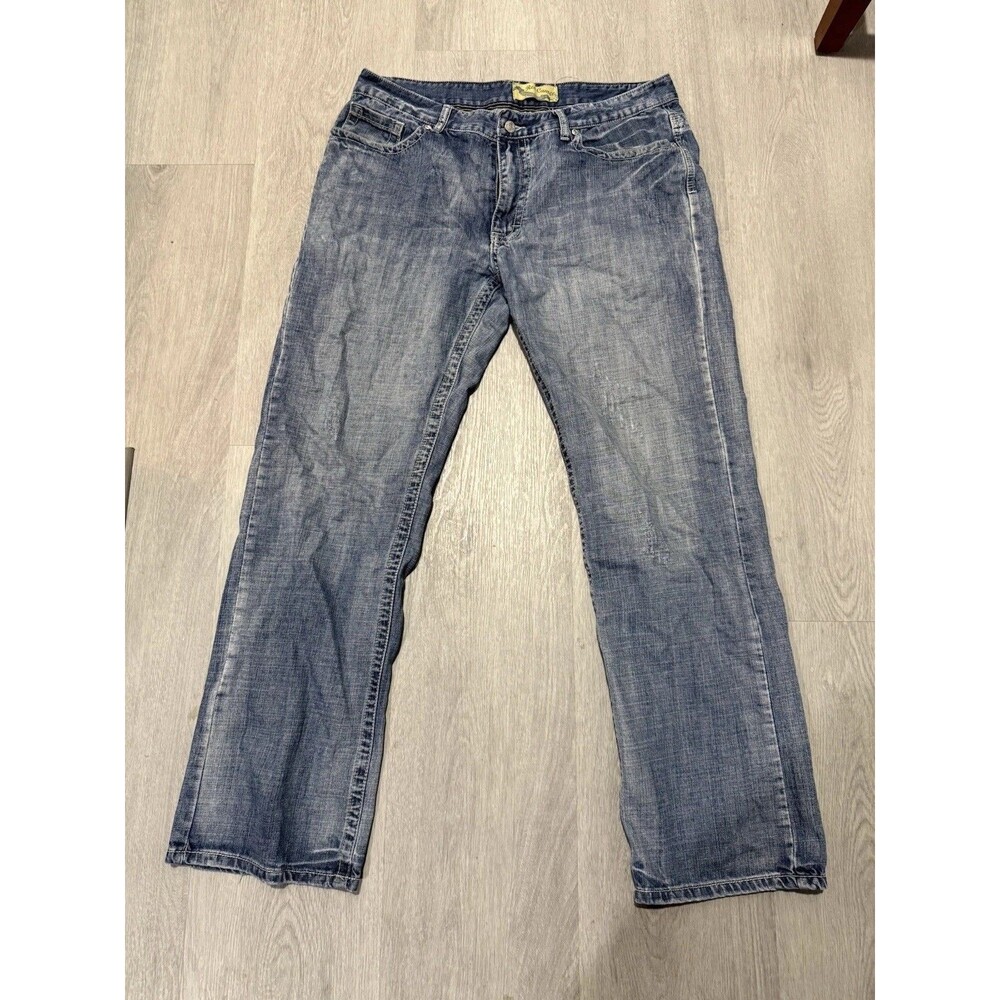 Red Camel Men's Jeans Size 36x34 Medium Wash Blue Denim Retro Straigh